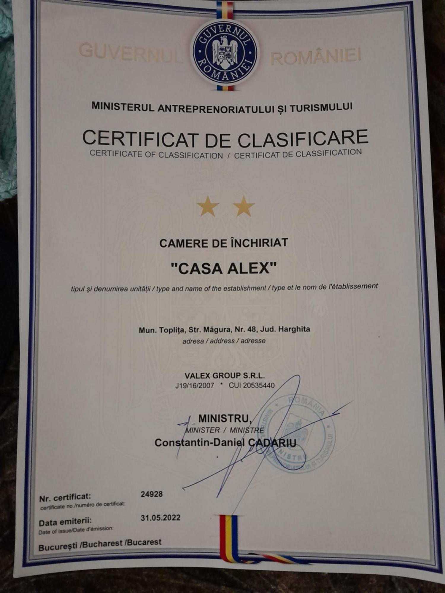 Hotel Casa Alex Topliţa Zewnętrze zdjęcie